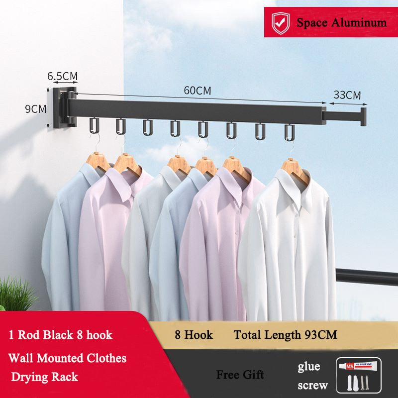 Invisible Wall Mount Clothes Hanger
